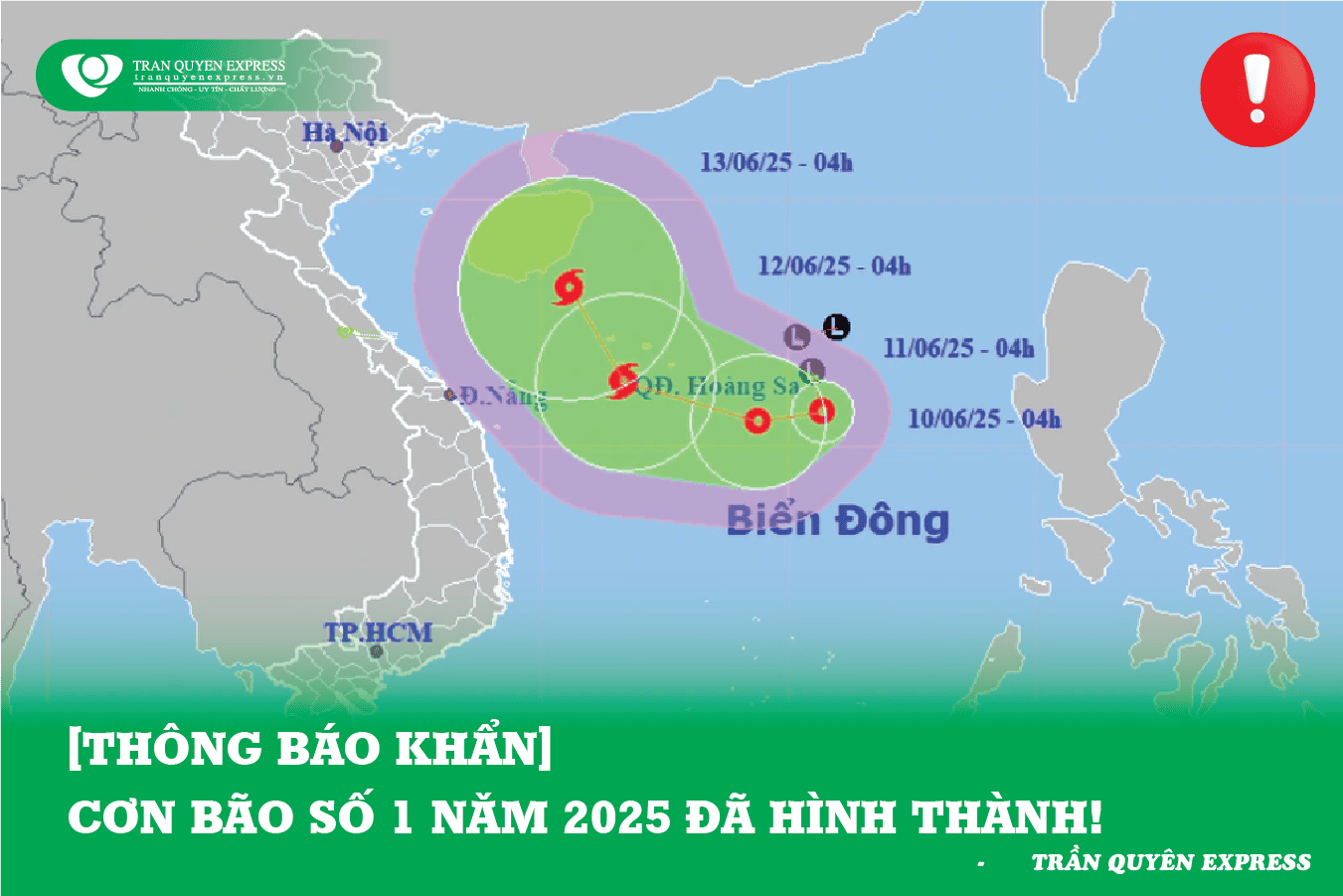 [THÔNG BÁO KHẨN] CƠN BÃO SỐ 1 NĂM 2025 – WUTIP ĐÃ HÌNH THÀNH!